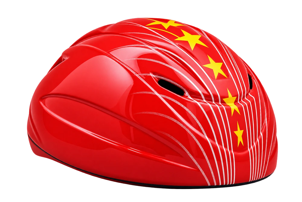 短道头盔 红